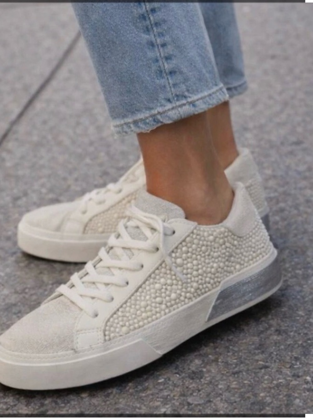 Dolce Vita Women's Zina Pearl Sneaker